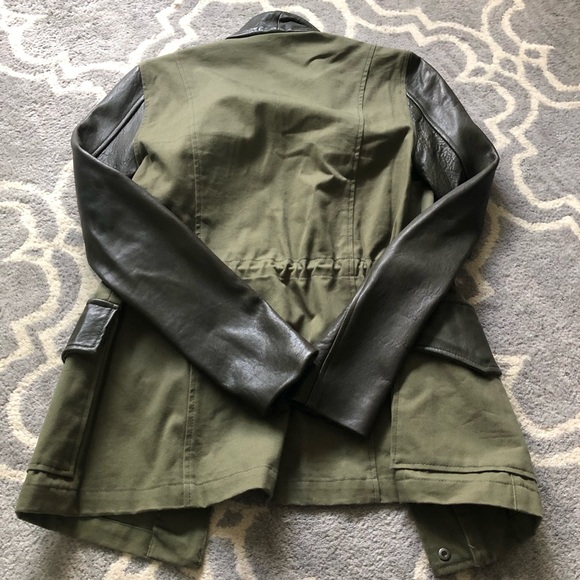 Veda Size S Jacket With Genuine Leather - Picture 2 of 10